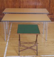 We have 3 sizes of table to rent